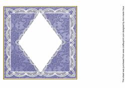 Dblue Snow D.diamond 7in x 7in Square Insert Panel Sheet
