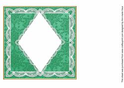 Dgreen Snow D.diamond 7in x 7in Square Insert Panel Sheet