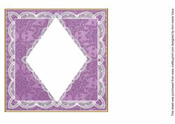 Purple Snow D.diamond 7in x 7in Square Insert Panel Sheet