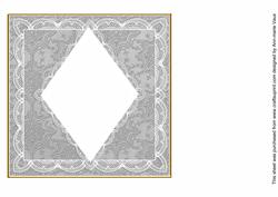 Silver Snow D.diamond 7in x 7in Square Insert Panel Sheet