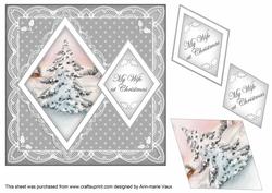 Snow Tree My Wife 7in Double Diamond Topper