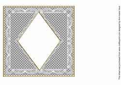 Silver White Dotty Spot 7in Diamond Insert Panel