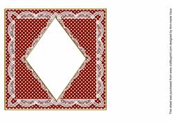 Sunrise White Dotty Spot 7in Diamond Insert Panel