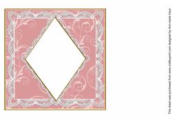 Pink Swirls 7in Diamond Insert Panel