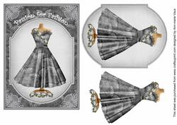Black Dress Passion for Fashion 7x5in Fashion Topper
