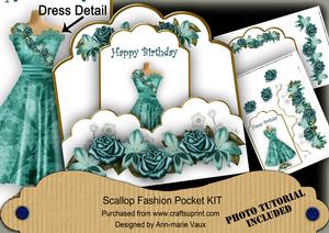 Peacock Happy Birthday Ink Saver Fashion Tag Mini Kit