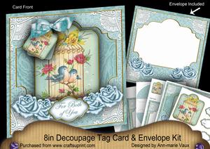 Birdcage Both of You Special 8in Tag N' Envelope Kit