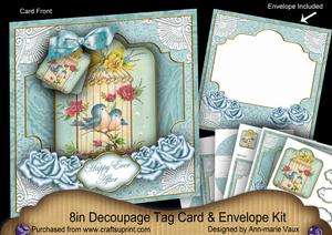 Birdcage Happy Ever After Special 8in Tag N' Envelope Kit