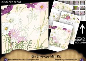 Cosmos Large Blooms 8in Envelope Mini Kit