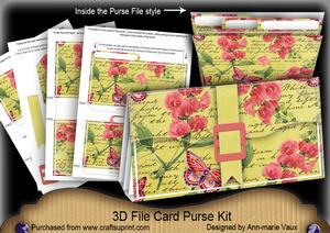 Lemon Sweetpeas 3D File Purse Mini Kit