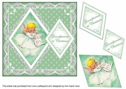 Music Angel My Grandparents 7in Double Diamond Topper