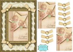 Joyous Angels A5 Lace N Bows Card Front Step by Step