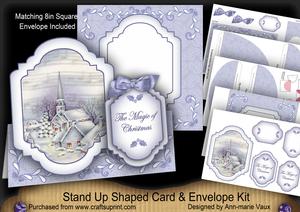Blue Church Magic Fancy Stand Up Card Kit