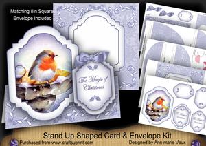 Blue Robin Magic Fancy Stand Up Card Kit