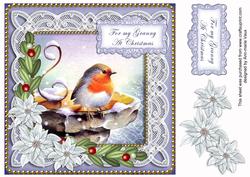 Blue Robin My Granny 8in Sentiment Topper