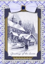Blue Greetings A4 Lace Picture Sheet