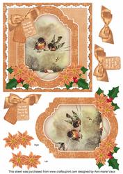 Cheeky Birds Wonderful Time 6in Christmas Step by Step