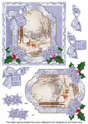 Snow Deer Both of You 6in Christmas Step by Step