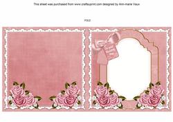 Dancing Couple Wedding Day to Fit 6in Folded Insert