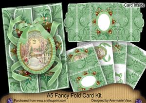 Winter Garden A5 Tri-fold Fancy Card Mini Kit