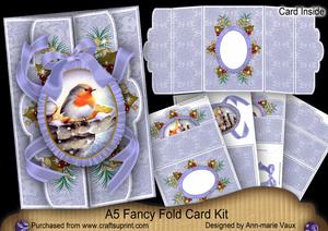Blue Robin A5 Tri-fold Fancy Card Mini Kit