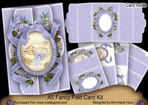Baby Boy A5 Tri-fold Fancy Card Mini Kit