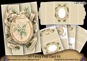 Lily of the Valley A5 Tri-fold Fancy Card Mini Kit