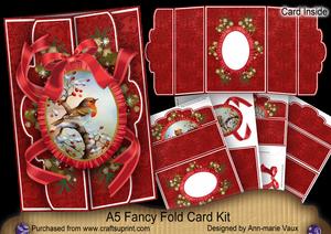 Red Robin A5 Tri-fold Fancy Card Mini Kit