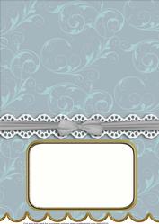 Storm A5 Aperture Lace Scallop Blank Card