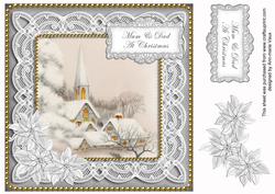 Silver Ice Church Mum & Dad 8in Sentiment Step by Step