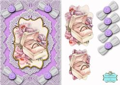 Ring Box A5 Lace Bracket Card Front Step by Step