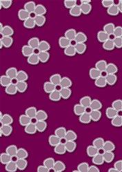Deep Purple A4 Lace Daisy Backing Paper