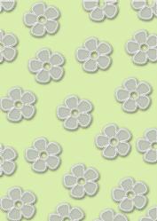 Mint Green A4 Lace Daisy Backing Paper
