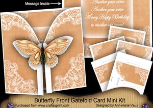 Borange Butterfly Old Timer 3D Gatefold Butterfly Mkit