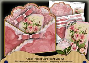 Apple Blossom Cross Faux Pocket Cf Mini Kit