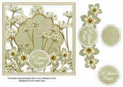Olive Forget Me Knot Special Couple 7in Time Topper