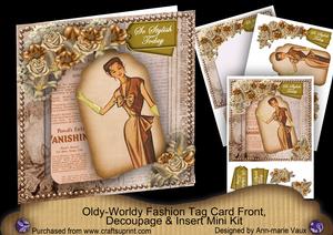 Coffee Pose So Stylish Today Oldie Worldy Fashion Mini Kit