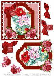 Oriental Peonies Sent with Love 6in Floral Step by Step