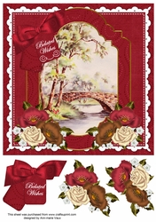 The Bridge Belated Wishes Floral 8inch Step by Step