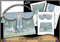 Christmas Church Just for You Drape Bag Card Mini Kit