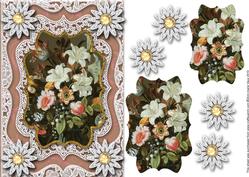 Mixed Lillies A5 Card Front Step by Step