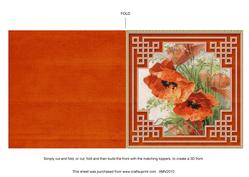 Poppies Square Styled Matching Card