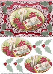 Christmas Peace on Earth Book A5 Lace Card Front
