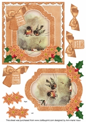 Cheeky Birds Thinking of You at Christmas 6in Step by Step