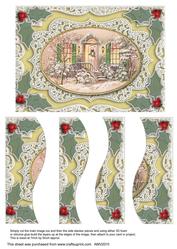Christmas Door Lace Swirvey Side Stacker