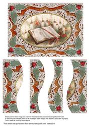 Christmas Glory Book Lace Swirvey Side Stacker