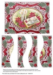Christmas Peace Book Lace Swirvey Side Stacker