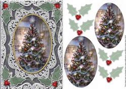 How My Christmas Tree Should Look A5 Lace Card Front