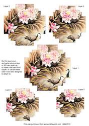 Oriental Ducks Ex. Matching Topper Pyramids