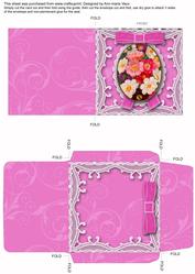 Coloured Cosmos Mini Lace Card and Envelope Sheet
